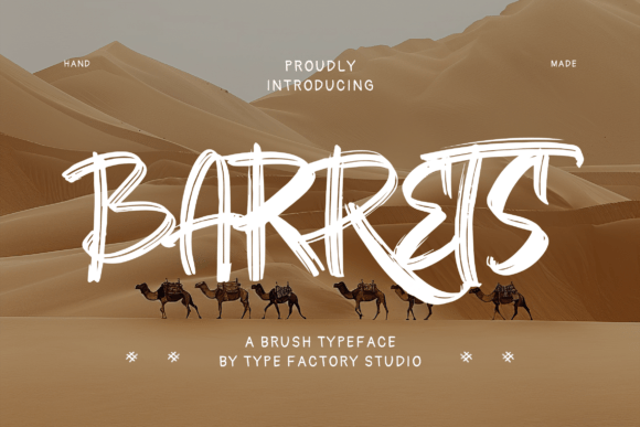 Barrets: A Hand-Drawn Display Typeface for Digital Branding