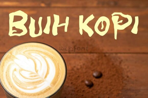 Buih Kopi: The Creative Font to Elevate Your Small Business Brand