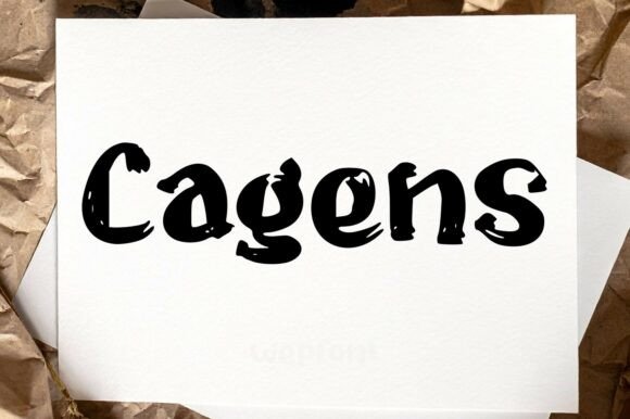 Cagens: The Premium Display Font That Elevates Small Business Branding
