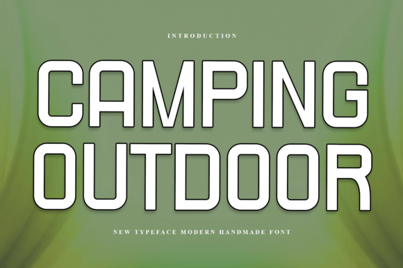 Camping Outdoor: A Modern Display Typeface for Web Design
