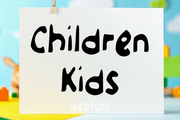 Children Kids: The Playful Display Typeface for Campaign Success