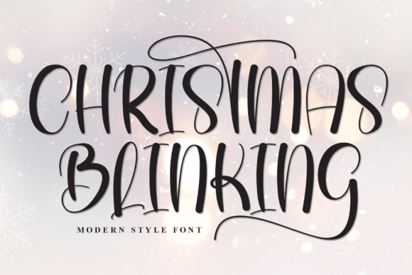 Christmas Blinking: The Perfect Handwritten Display Font for Crafters