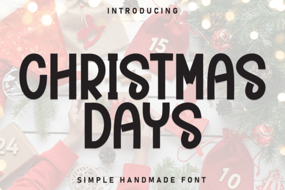 Christmas Days: The Premium Display Font for Holiday Campaigns