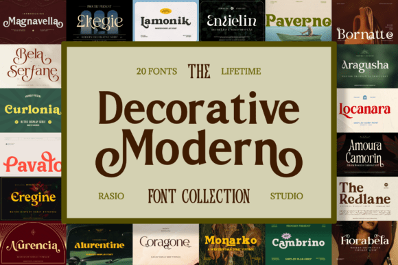 Decorative Modern: The Perfect Typeface for Handmade Crafts