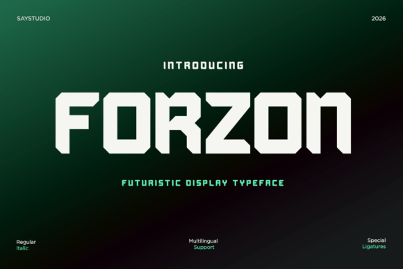 Forzon: The Bold Typeface That Elevates Your Campaign Visuals