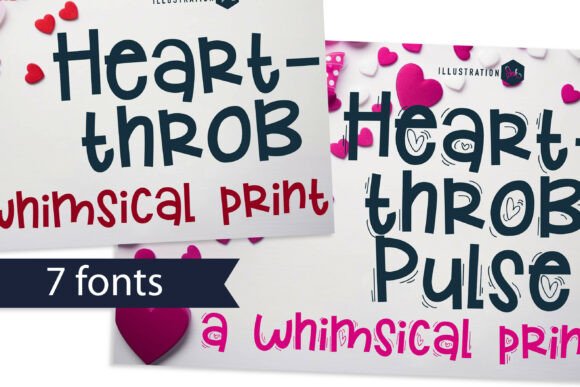 Heart Throb: A Whimsical Display Font for Bold Web Design