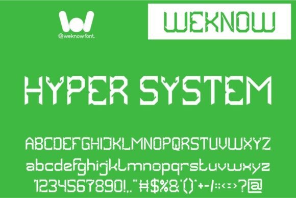 Hyper System: The Modern Display Typeface for Digital Design