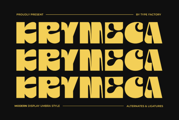 Krymeca: A Quirky Display Typeface for Modern Editorial Design
