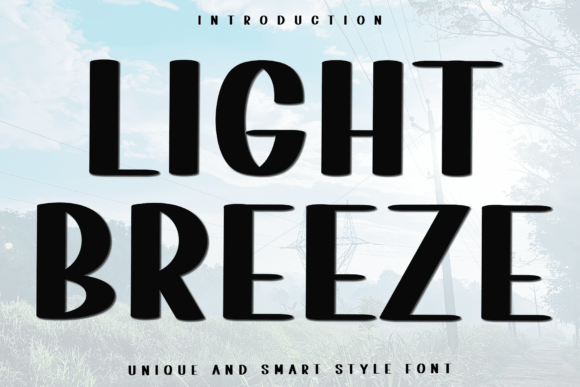 Light Breeze: A Bold Display Typeface for Modern Editorial Design