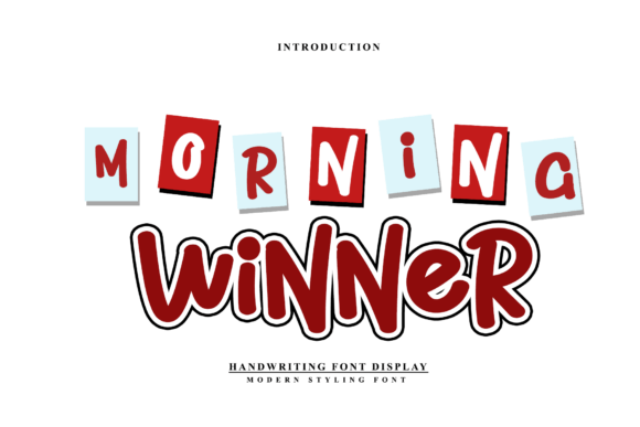 Morning Winner: The Energetic Display Typeface for Bold Branding