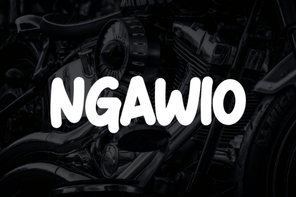 Ngawio: A Playful Display Font for Editorial Design