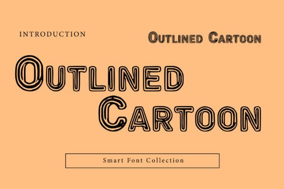 Outlined Cartoon: A Bold Display Font for Modern Editorial Design