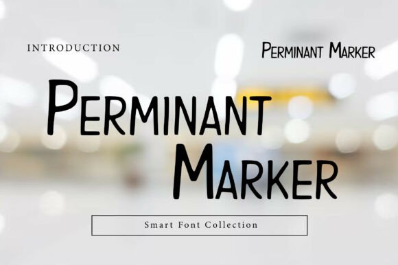 Perminant Marker: A Bold Display Font for Authentic Branding