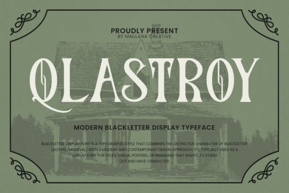 Qlastroy Modern: The Premium Display Typeface for Bold Brand Identity