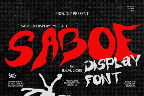 Saboe: The High-Impact Display Typeface for Bold Web Design