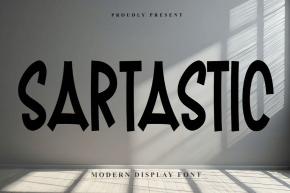 Sartastic: A Bold Display Font for Impactful Brand Identity