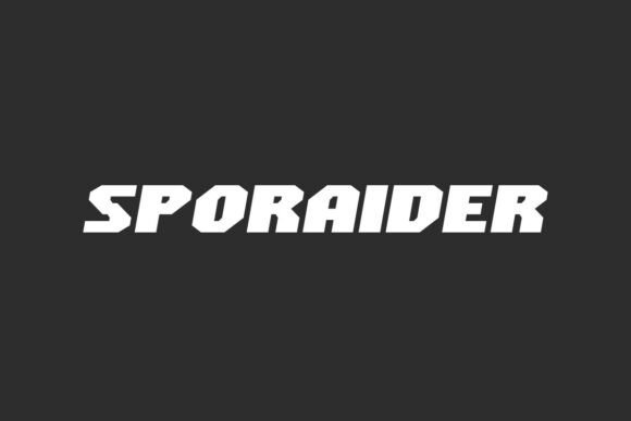 Sporaider Typeface: A Bold Racing Display Font for Dynamic Brands