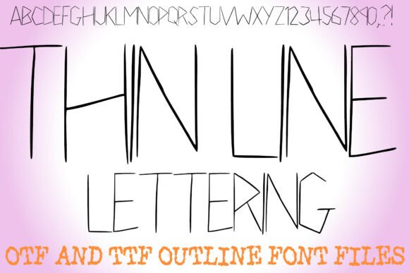 Thin Line Lettering: A Premium Display Typeface for Modern Campaigns
