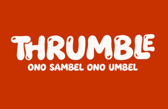 Thrumble: The Bold Bubble Typeface for Playful Web Design