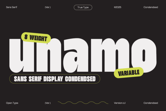Unamo: The Modern Display Typeface for Editorial Design