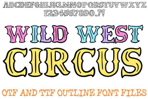 Wild West Circus: A Bold Display Font for Digital Branding