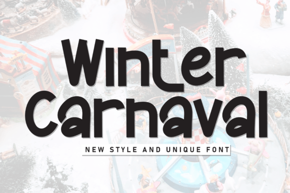 Winter Carnaval: The Sweet Display Typeface for Handmade Creations