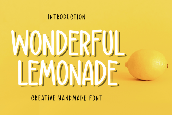 Wonderful Lemonade: The Display Typeface That Elevates Small Business Branding